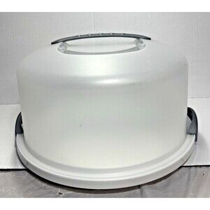 Sterilite Cake Carrier Plastic Round with Locking Lid and Handle